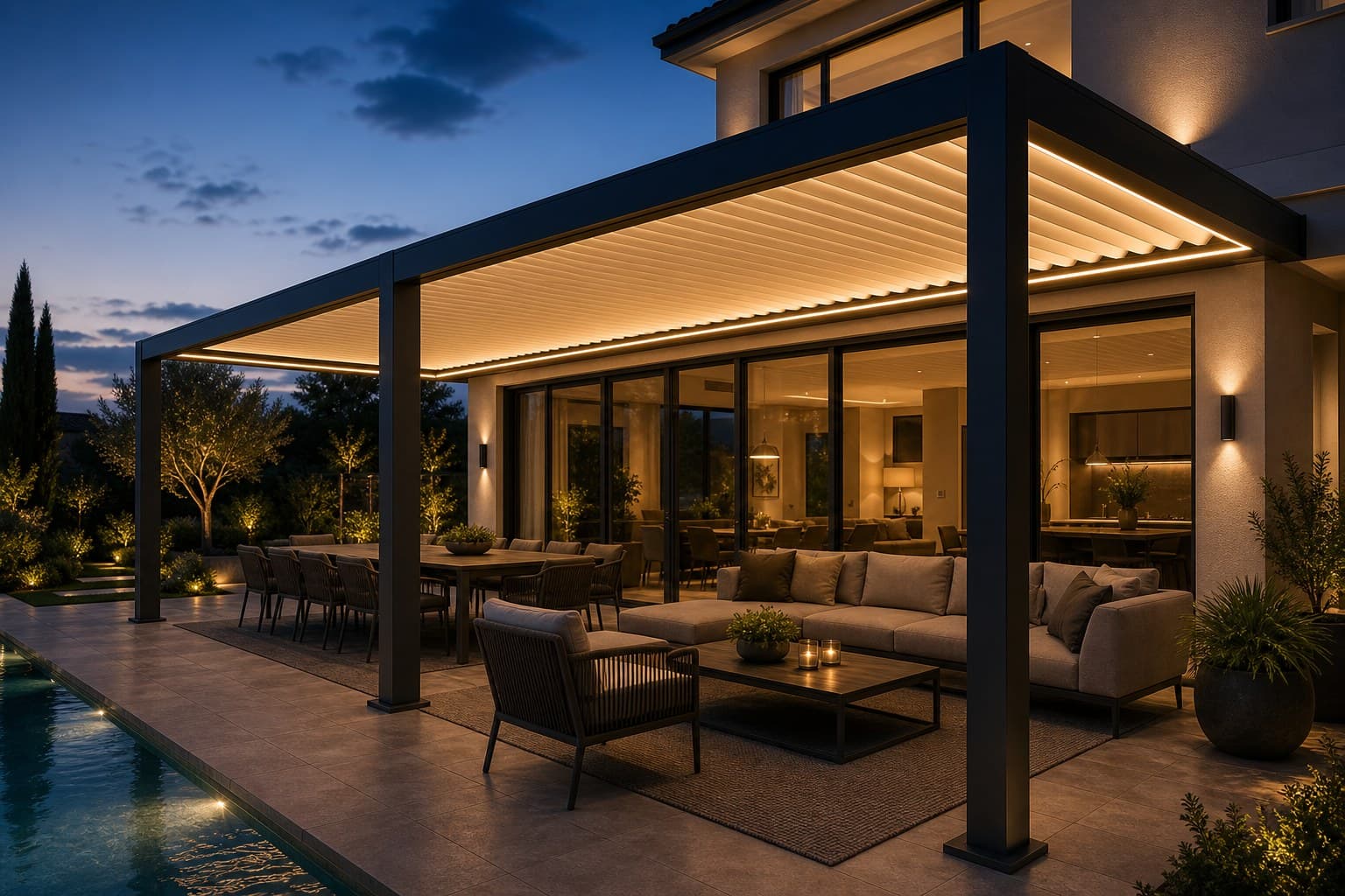 Large Villa Outdoor Room Alternate project angle