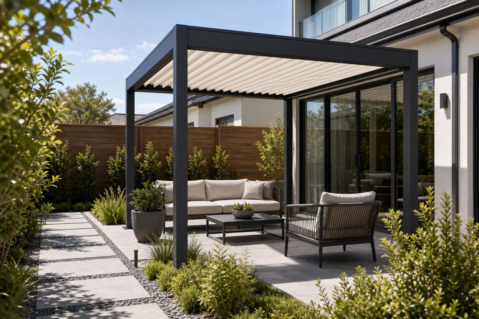 Small Backyard Patio Alternate project angle