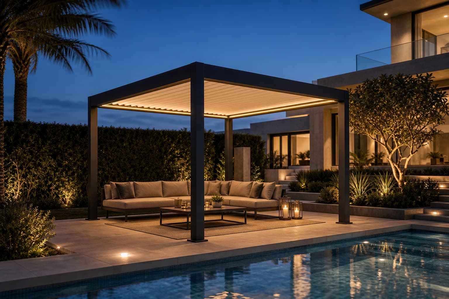 Poolside Living Retreat Alternate project angle