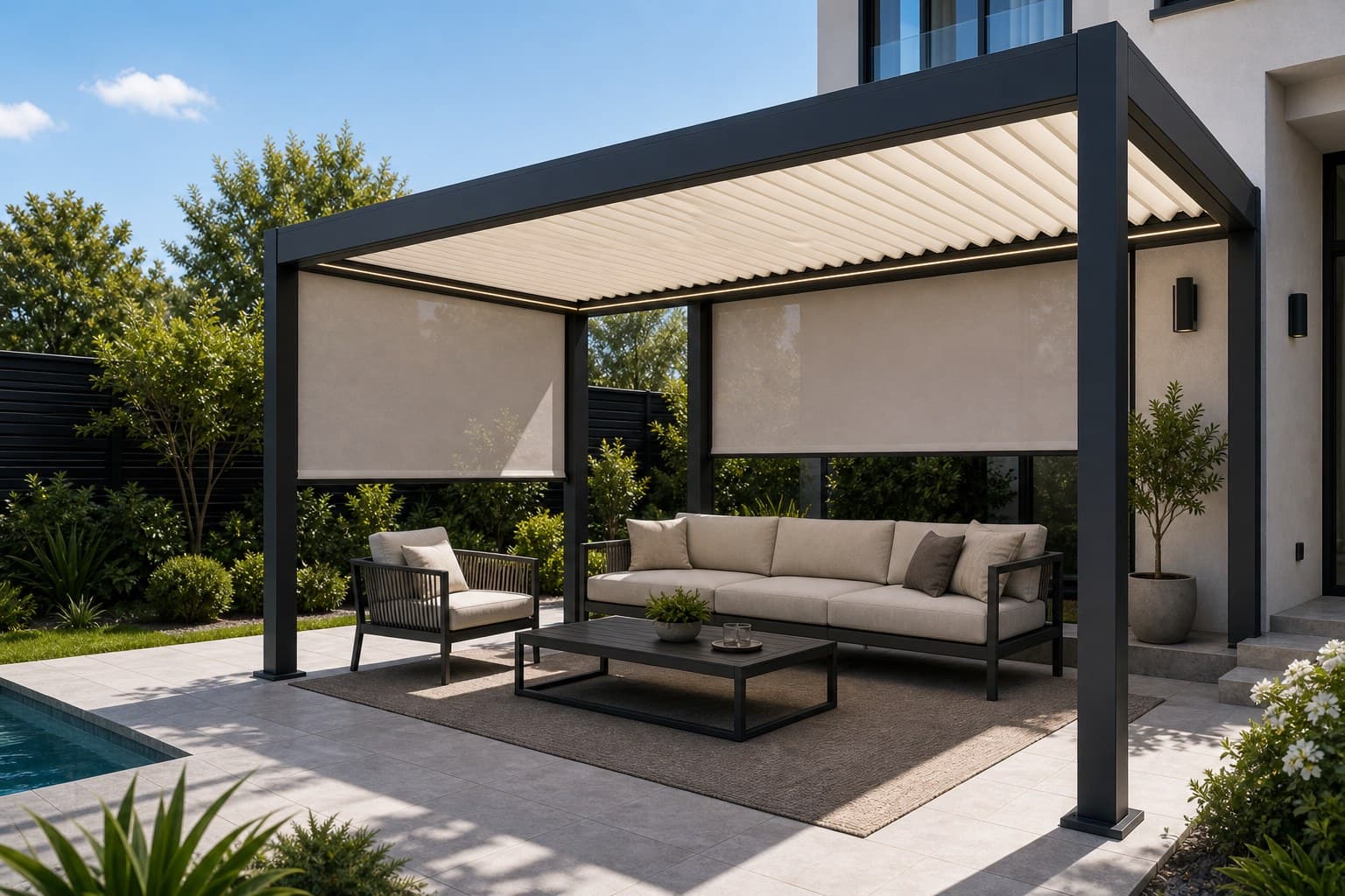 Backyard Privacy Lounge Environmental use